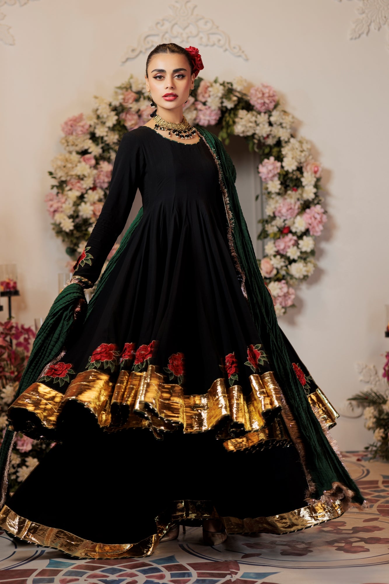 Anarkali Black (3 Piece)