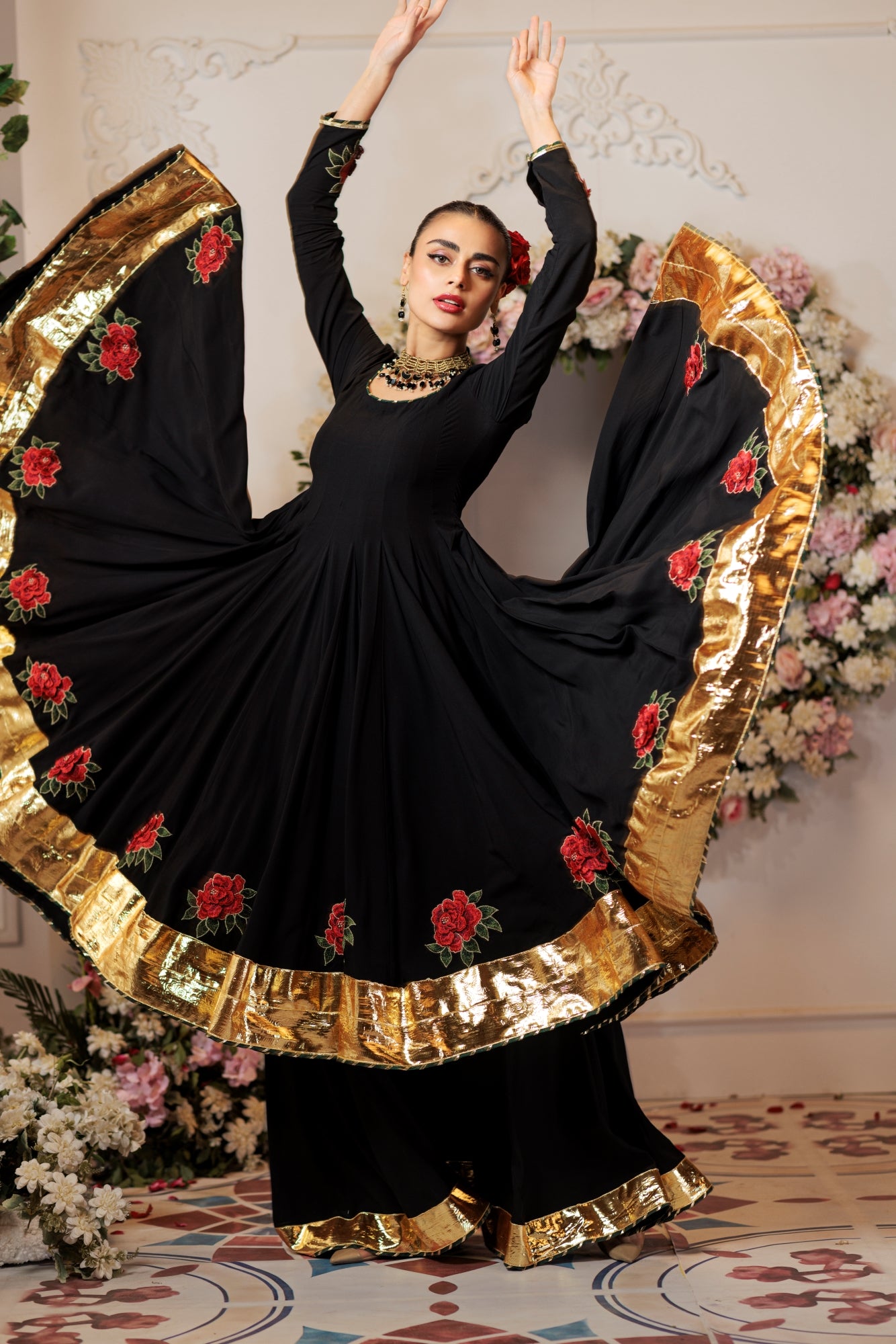 Anarkali Black (3 Piece)