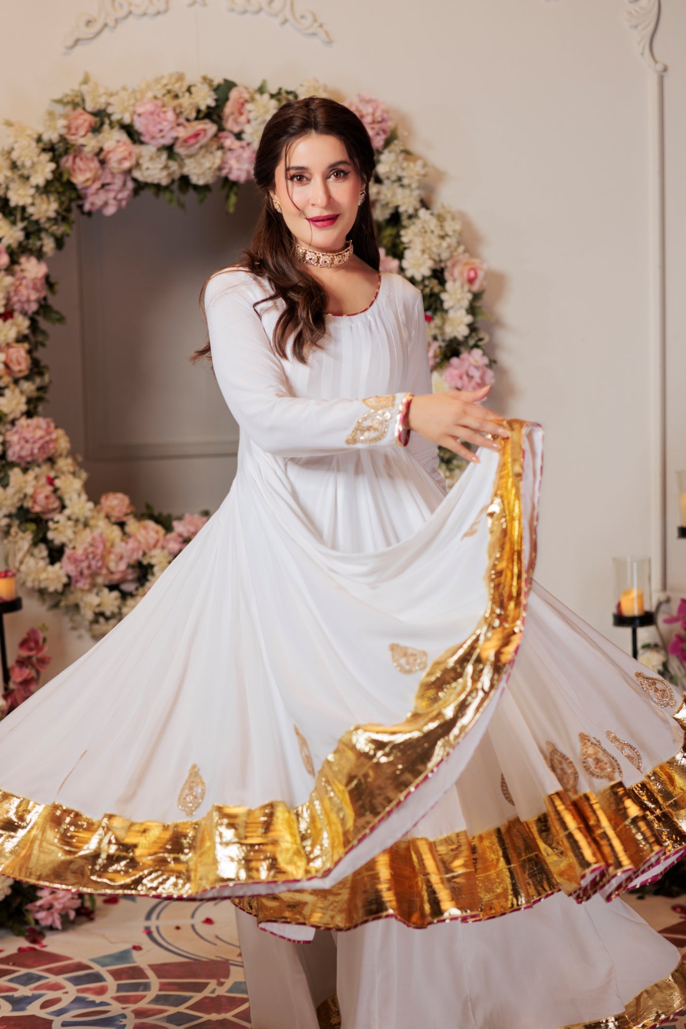 Anarkali Ivory (3 Piece)